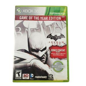 Microsoft Xbox 360 Batman: Arkham City Game of the Year Ed Platinum Hits 2-disc